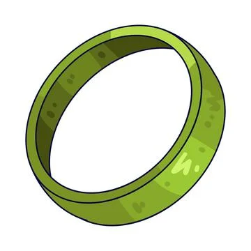 Plastic ring illustration Stock Illustration