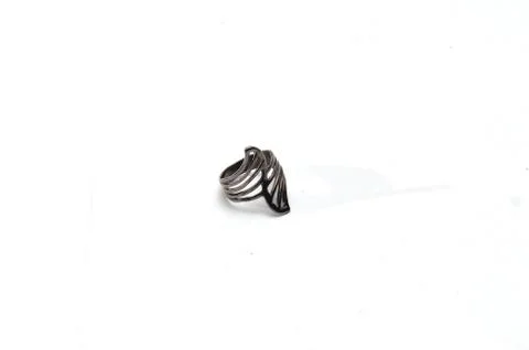 Plastic rings shaped like a dark gray Stock Photos