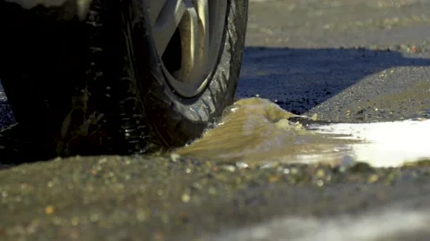 Plastic on the road Stock Footage 194049889