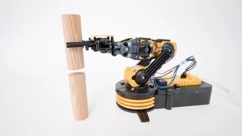 Plastic robot arm model Stock-Fotos