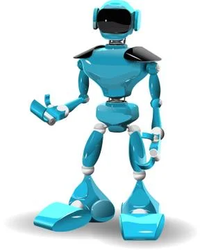 Plastic robot Stock Illustration