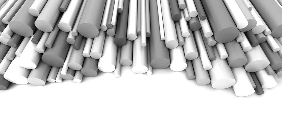 Plastic rods Illustrazione stock