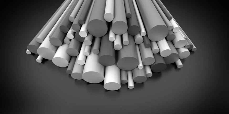 Plastic rods Illustrazione stock