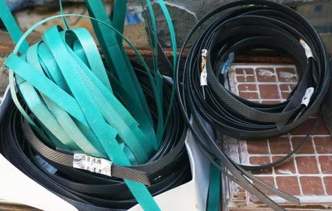 Plastic rop on the floor Фото