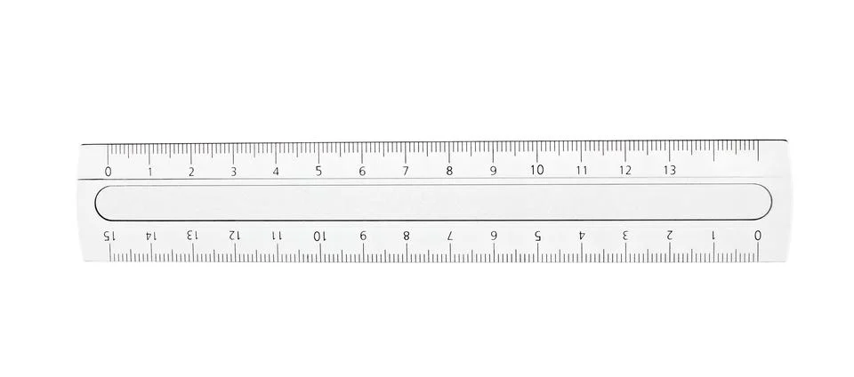 Plastic ruler math geometry school education Stock Photos