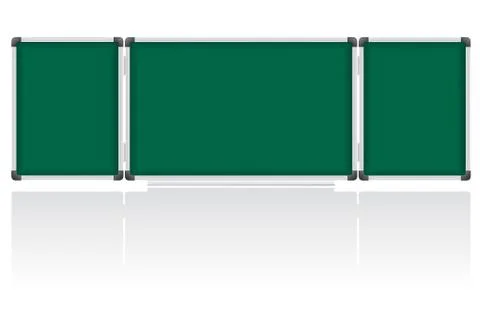 Plastic school board for writing with chalk vector illustration Stock Illustration