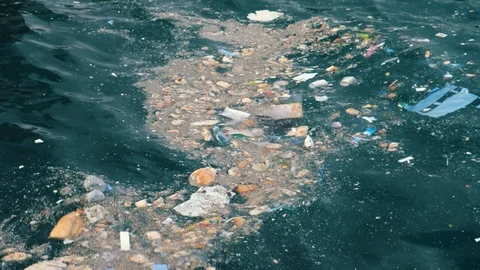 Plastic Sea Pollution Stock Footage 97108111
