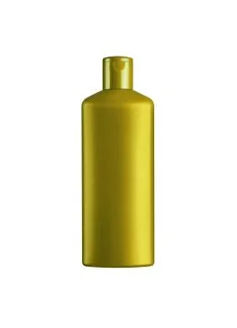 Plastic shampoo bottle on a white background Stock Photos