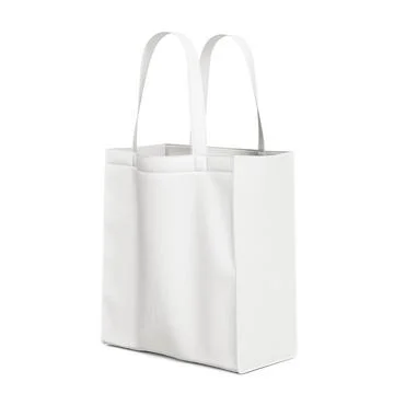 A Plastic Shopping Bag object image on a white background Stock Illustration