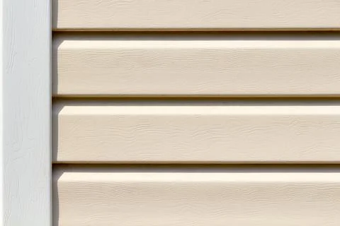 Plastic siding closeup Stock Photos