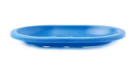 Plastic soap-dish isolated over white background Stock Photos