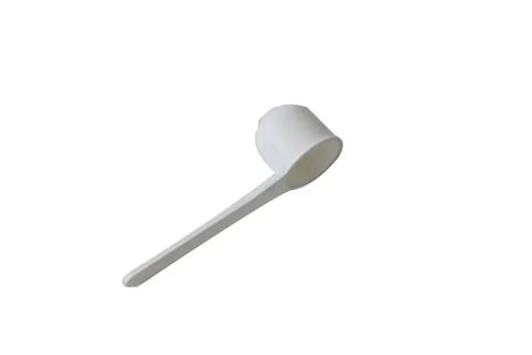 Plastic spoon in different colors Fotos Stock