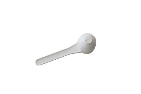 Plastic spoon in different colors Stock Photos