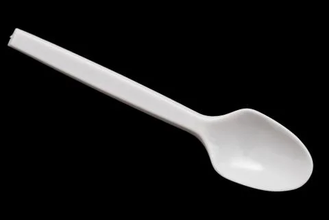 Plastic spoon Stock Photos