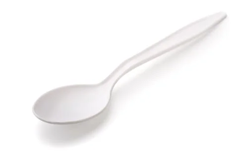 Plastic spoon Stock Photos