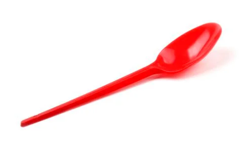 Plastic spoon Stock Photos