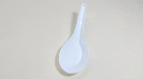 Plastic spoons 2 Stock Photos