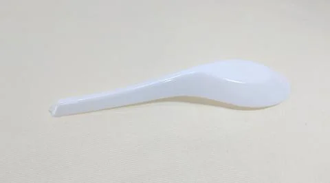 Plastic spoons 4 Foto stock