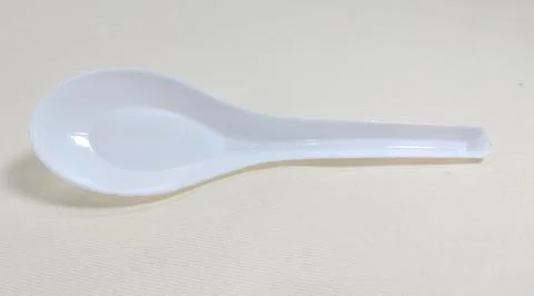 Plastic spoons 5 Stock Photos