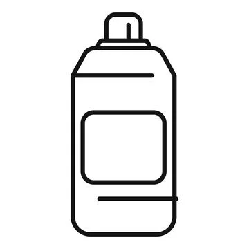 Plastic spray bottle with trigger pump for cleaning Stock Illustration