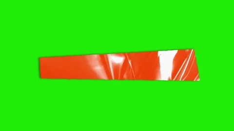 Plastic Sticker Animated Red Plastic Sticker - Color Overlay Effect Stock Footage 313382419