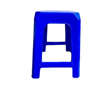 Plastic stool isolated on white background Stock Photos