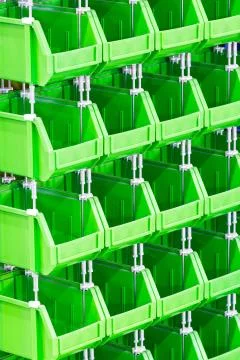 Plastic storage bin Stock Photos