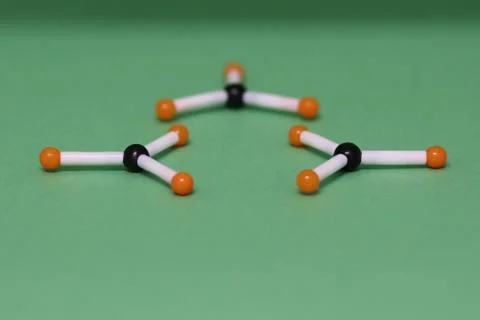 Plastic structures representing antibodies Stock Photos