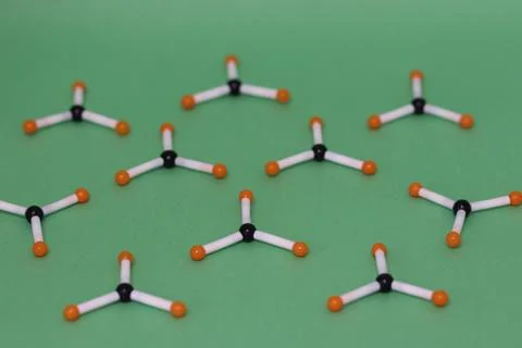 Plastic structures representing antibodies Fotos de archivo