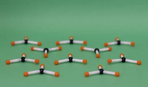 Plastic structures representing antibodies Stock Photos