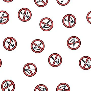 Plastic surgery addiction vector seamless pattern Stock Illustration