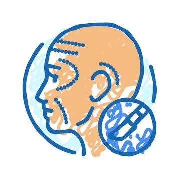 Plastic surgery icon doodle illustration Stock Illustration