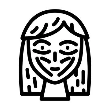 Plastic surgery line icon vector illustration Ilustração Stock