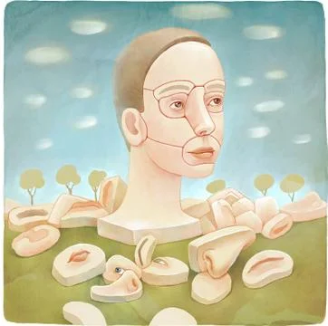 Plastic surgery metaphor Stock Illustration