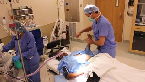 Plastic surgery procedure   Stock Footage 198385564