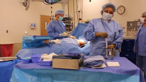 Plastic surgery procedure   Stock Footage 198385743