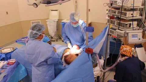 Plastic surgery procedure   Stockbeeldmateriaal 198385771