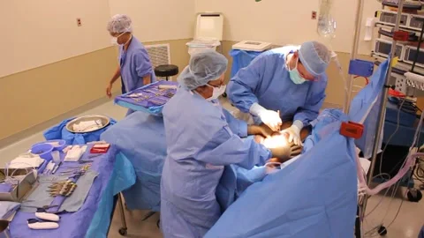 Plastic surgery procedure   Stock Footage 198385816