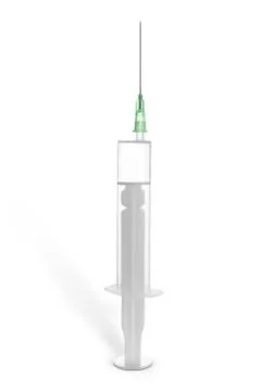 Plastic syringe with needle Stock Photos