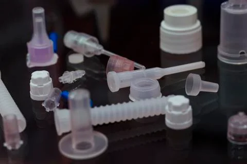 Plastic Syringe part Stock Photos