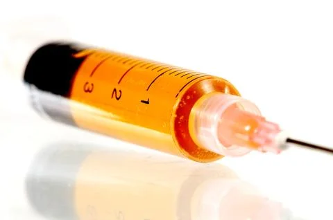 Plastic syringe Stock Photos