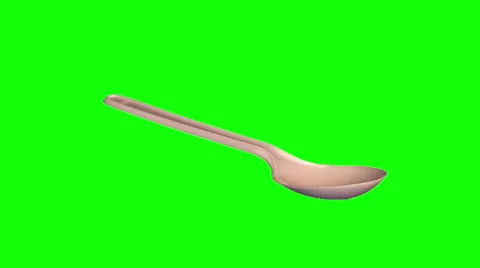 Plastic tablespoon Stock Footage 47847659