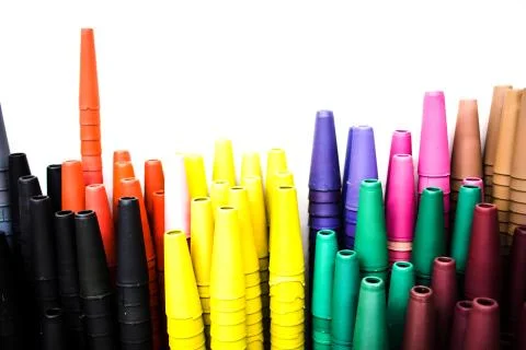 Plastic taper from sewing thread on isolated with  background. 스톡 사진