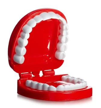 Plastic teeth toy Stock Photos