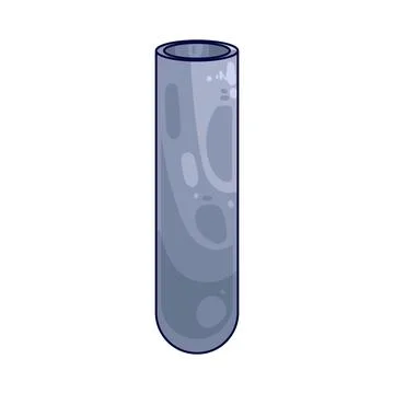 Plastic test tube illustration Illustrazione stock