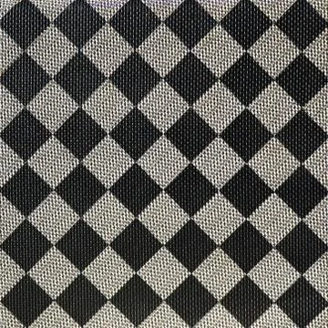 Plastic texture in the form of a very small cloth binding, painted in black a Stock Photos