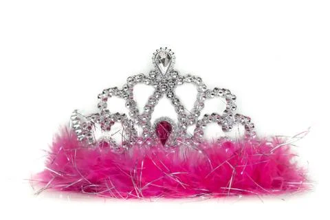 Plastic tiara on white background Stock Photos