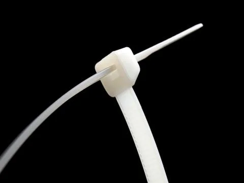 Plastic tie Foto stock
