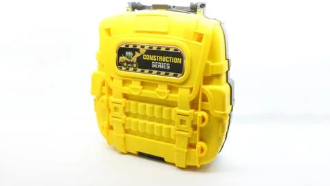 Plastic tool box isolated Stock Photos