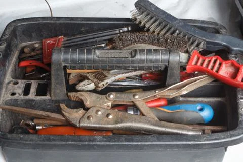 Plastic toolbox Stock Photos
